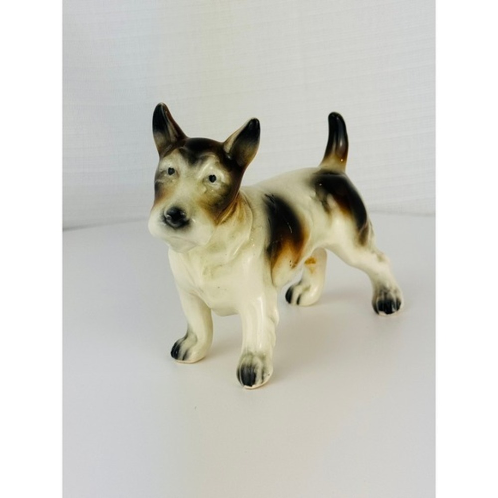 Vintage Carl Scheidig Grafenthal Germany Porcelain Terrier Dog Figurine